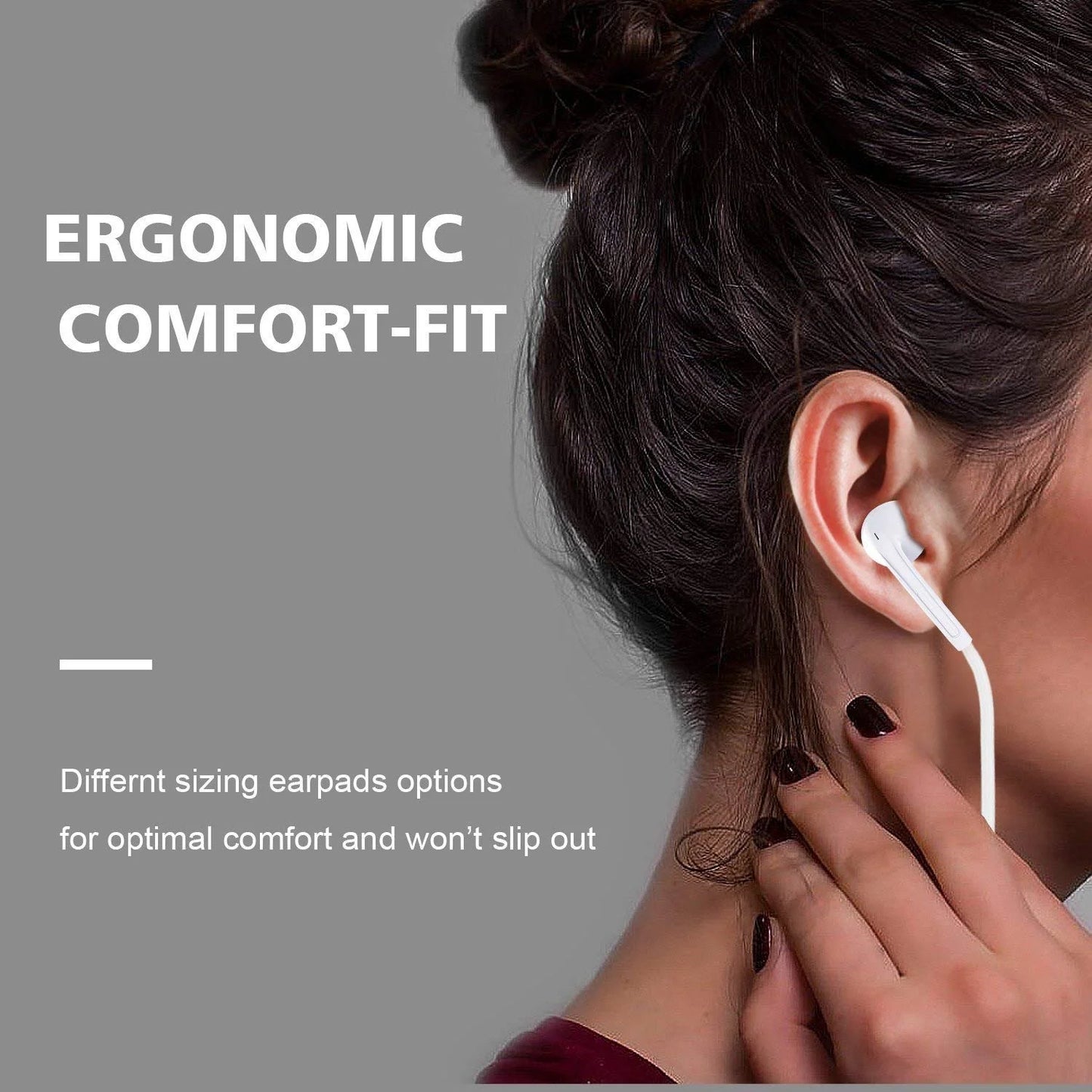 Best Selling 1.2m Wired In-Ear Earbuds with Super Bass Universal 3.5mm Jack Good Quality Handsfree JL Chipset