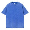 Washed Distressed 100% Cotton Silk Screen Printed T-shirt 230gsm High Quality Oversize Formal Long Breathable Quick Dry Anti-UV