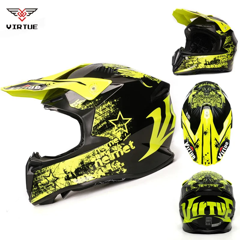 FRYAN FR-905k Double Visors ABS Safety Helmet Four Seasons for Motorcycle Scooter Dirt Bike Electric Bicycle