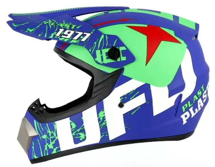 Cross-border ABS Full-face Off-road Helmet Cool Motorcycle Mountain Bike ATV Adult Unisex All-season Use Customizable Pattern