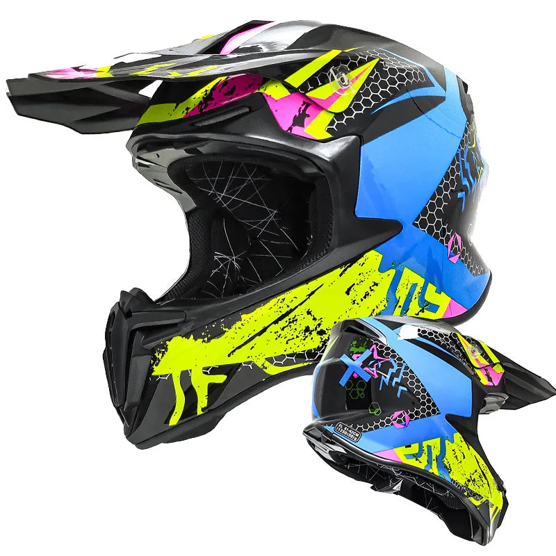 FRYAN FR-905k Double Visors ABS Safety Helmet Four Seasons for Motorcycle Scooter Dirt Bike Electric Bicycle
