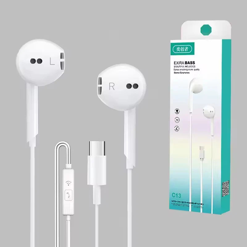 Wired In-Ear Earbuds with 1.2m Super Bass 3.5mm Jack Handsfree Stereo Sound JL Chipset