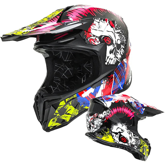 FRYAN FR-905k Double Visors ABS Safety Helmet Four Seasons for Motorcycle Scooter Dirt Bike Electric Bicycle