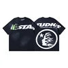 Top Quality Hell Street Star New Retro Pure Fashion Brand Men's and Women's Loose and Thin Cotton Casual Five Cent Men T-shirt