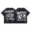 Top Quality Hell Street Star New Retro Pure Fashion Brand Men's and Women's Loose and Thin Cotton Casual Five Cent Men T-shirt