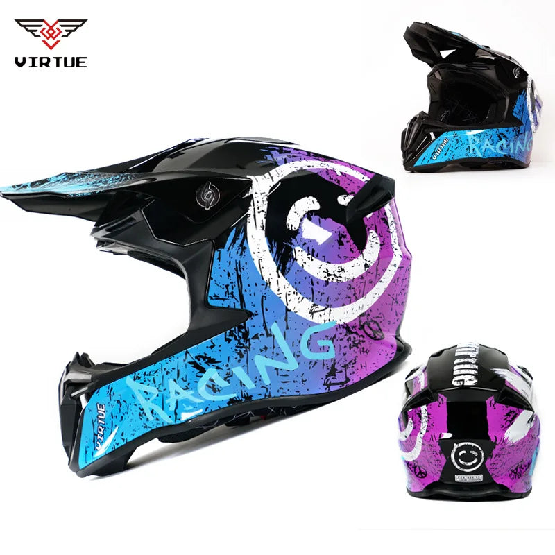 FRYAN FR-905k Double Visors ABS Safety Helmet Four Seasons for Motorcycle Scooter Dirt Bike Electric Bicycle