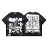 Top Quality Hell Street Star New Retro Pure Fashion Brand Men's and Women's Loose and Thin Cotton Casual Five Cent Men T-shirt