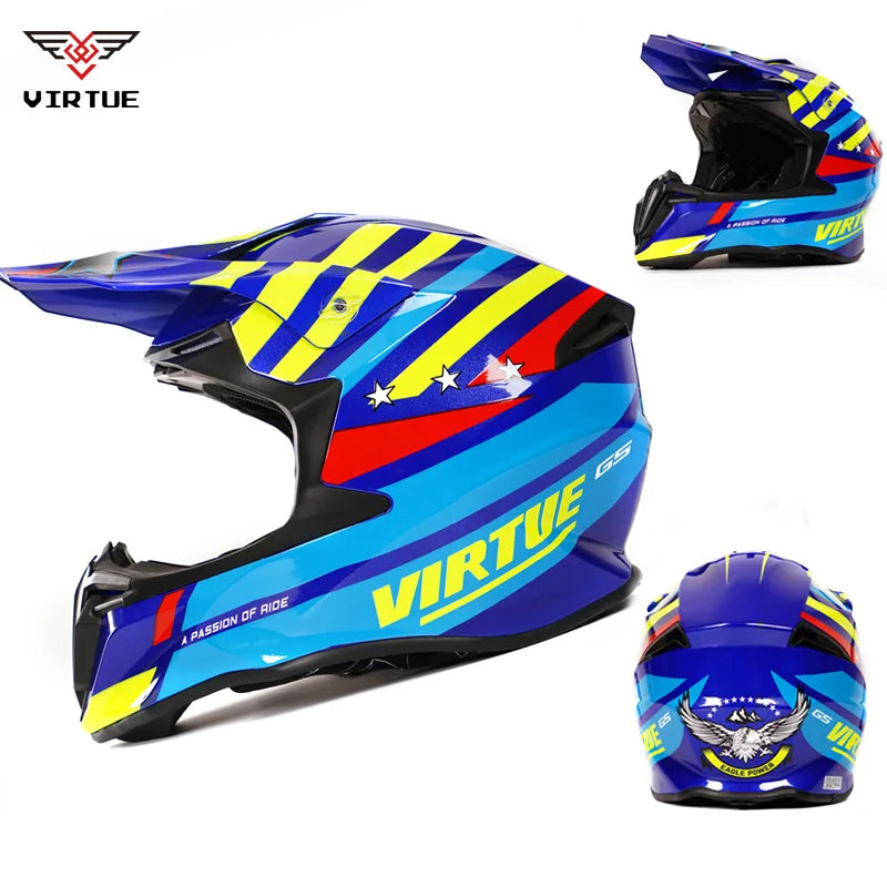 FRYAN FR-905k Double Visors ABS Safety Helmet Four Seasons for Motorcycle Scooter Dirt Bike Electric Bicycle