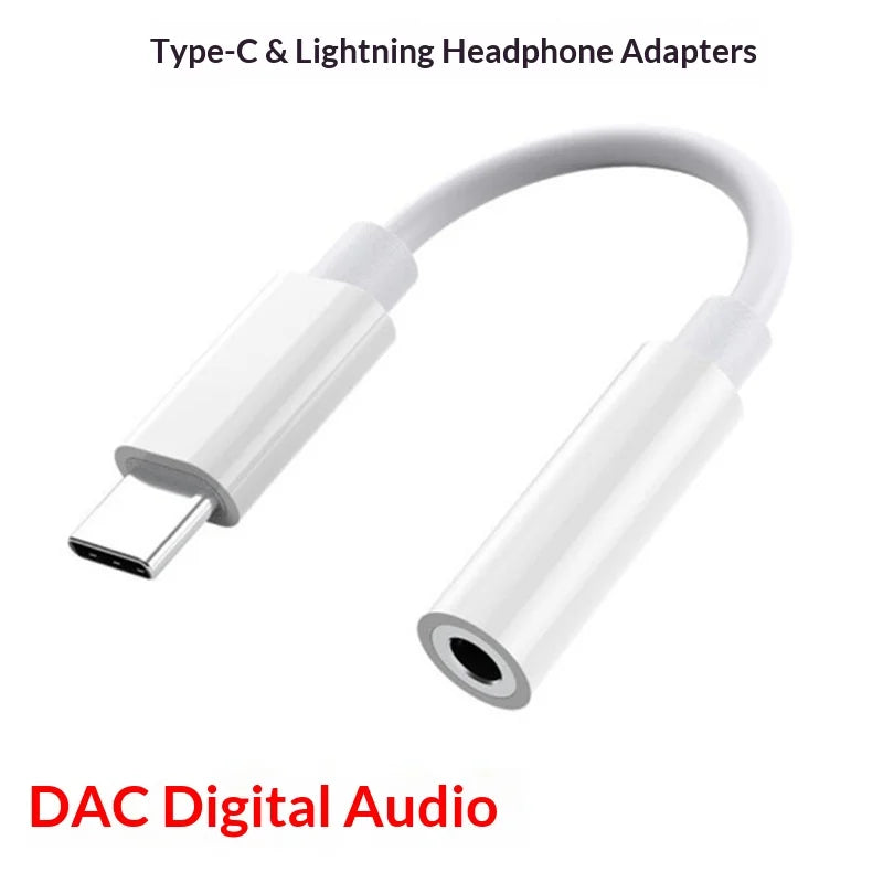 Type-C to 3.5mm Digital Audio Adapter for Playing Music and Charging