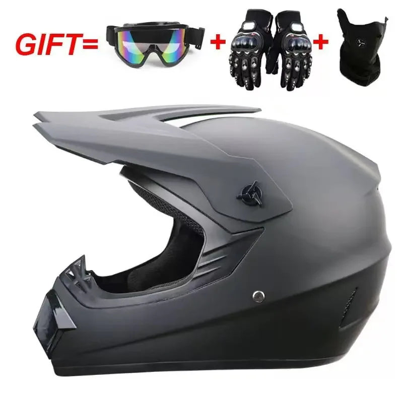 Cross-border ABS Full-face Off-road Helmet Cool Motorcycle Mountain Bike ATV Adult Unisex All-season Use Customizable Pattern