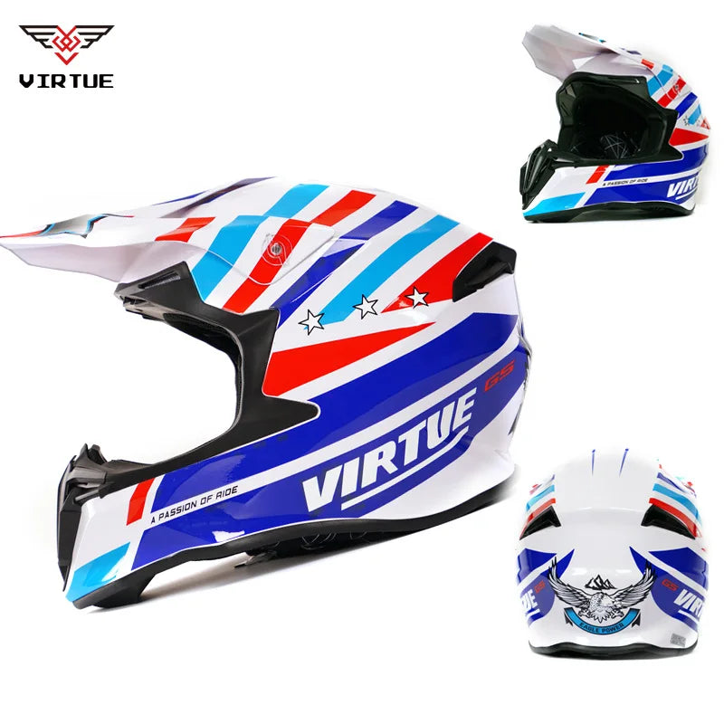 FRYAN FR-905k Double Visors ABS Safety Helmet Four Seasons for Motorcycle Scooter Dirt Bike Electric Bicycle