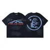 Top Quality Hell Street Star New Retro Pure Fashion Brand Men's and Women's Loose and Thin Cotton Casual Five Cent Men T-shirt