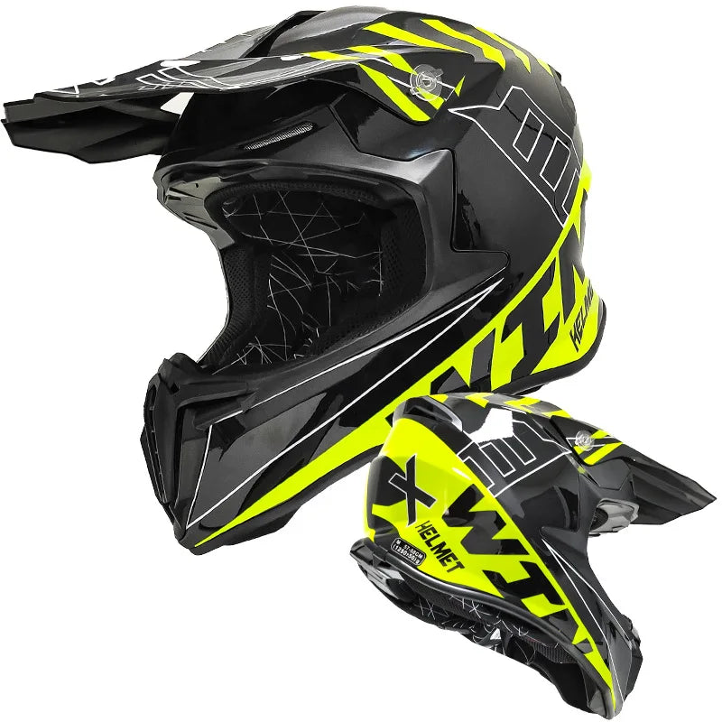 FRYAN FR-905k Double Visors ABS Safety Helmet Four Seasons for Motorcycle Scooter Dirt Bike Electric Bicycle
