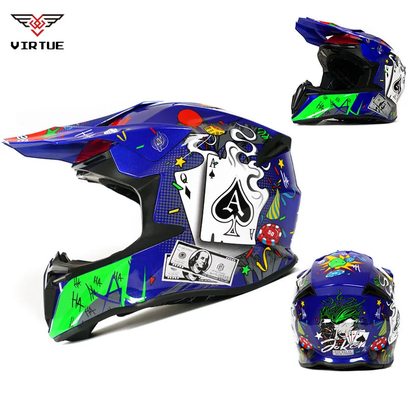 FRYAN FR-905k Double Visors ABS Safety Helmet Four Seasons for Motorcycle Scooter Dirt Bike Electric Bicycle