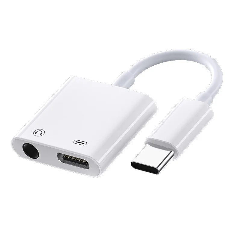 Type-C to 3.5mm Digital Audio Adapter for Playing Music and Charging