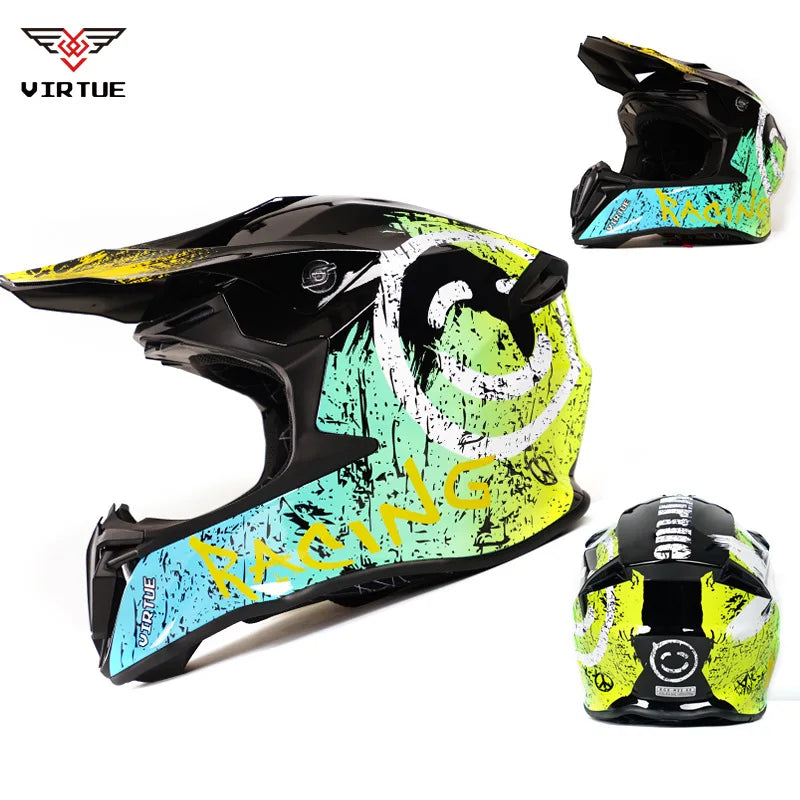 FRYAN FR-905k Double Visors ABS Safety Helmet Four Seasons for Motorcycle Scooter Dirt Bike Electric Bicycle