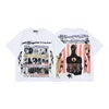 Top Quality Hell Street Star New Retro Pure Fashion Brand Men's and Women's Loose and Thin Cotton Casual Five Cent Men T-shirt