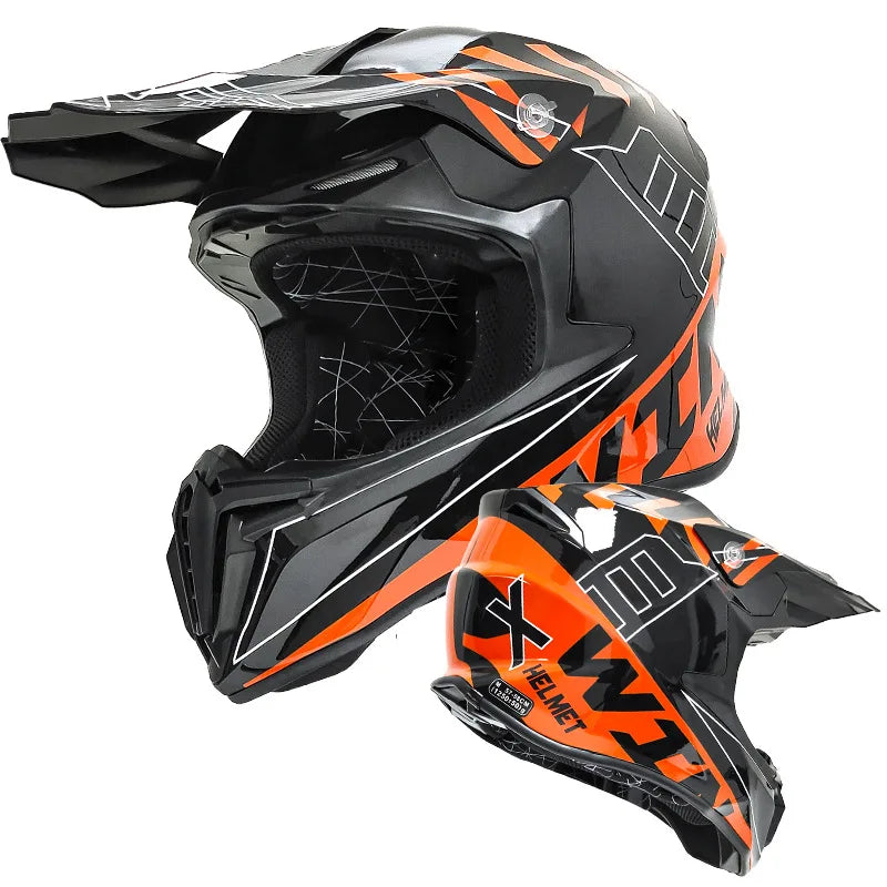 FRYAN FR-905k Double Visors ABS Safety Helmet Four Seasons for Motorcycle Scooter Dirt Bike Electric Bicycle