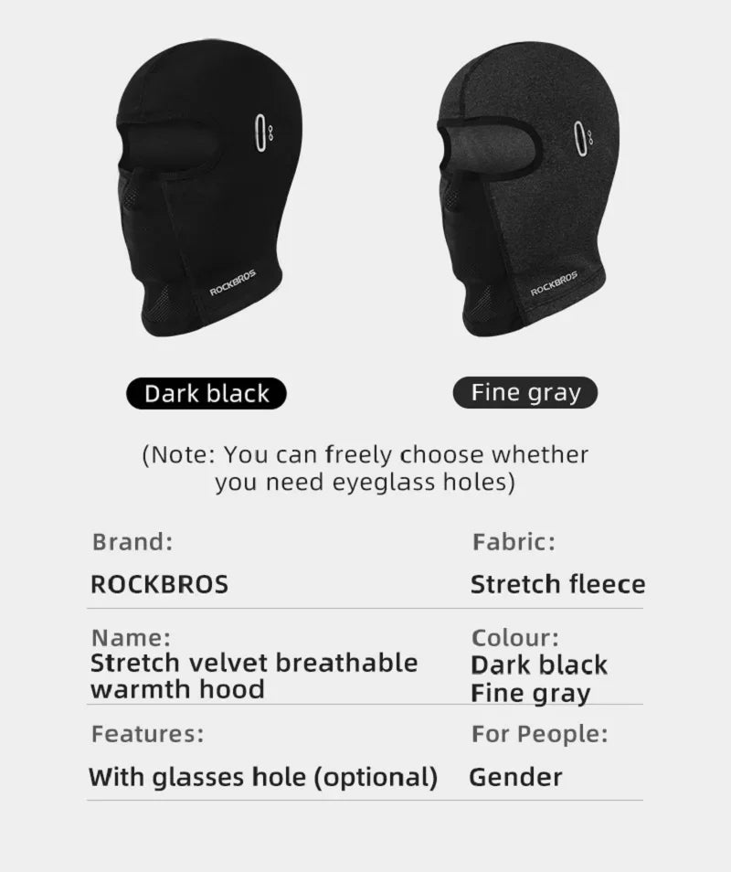Thermal Balaclava Face Mask — Windproof Cycling & Ski Cap for Men & Women