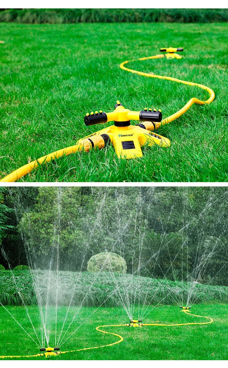 Automatic Rotating Water Sprinkler for Garden Lawn Irrigation 360 Degree Yard Coverage Sprayer Outdoor Plant Watering Tool