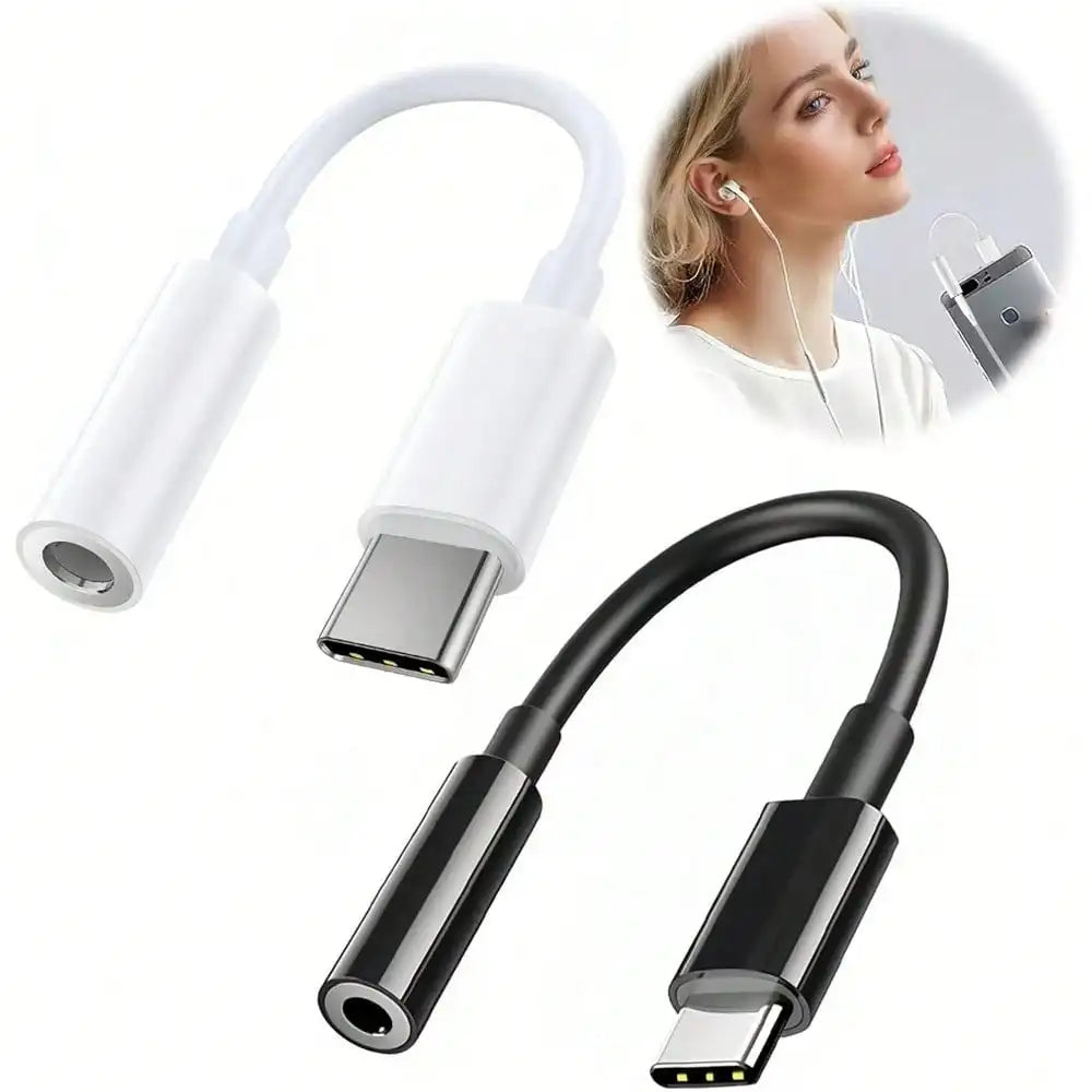 USB C to Audio Adapter,ype C to 3.5mm Female Headphone Jack Hi-Res DAC Cable, Digital Audio Adaptor Dongle Earphone Cable Conver