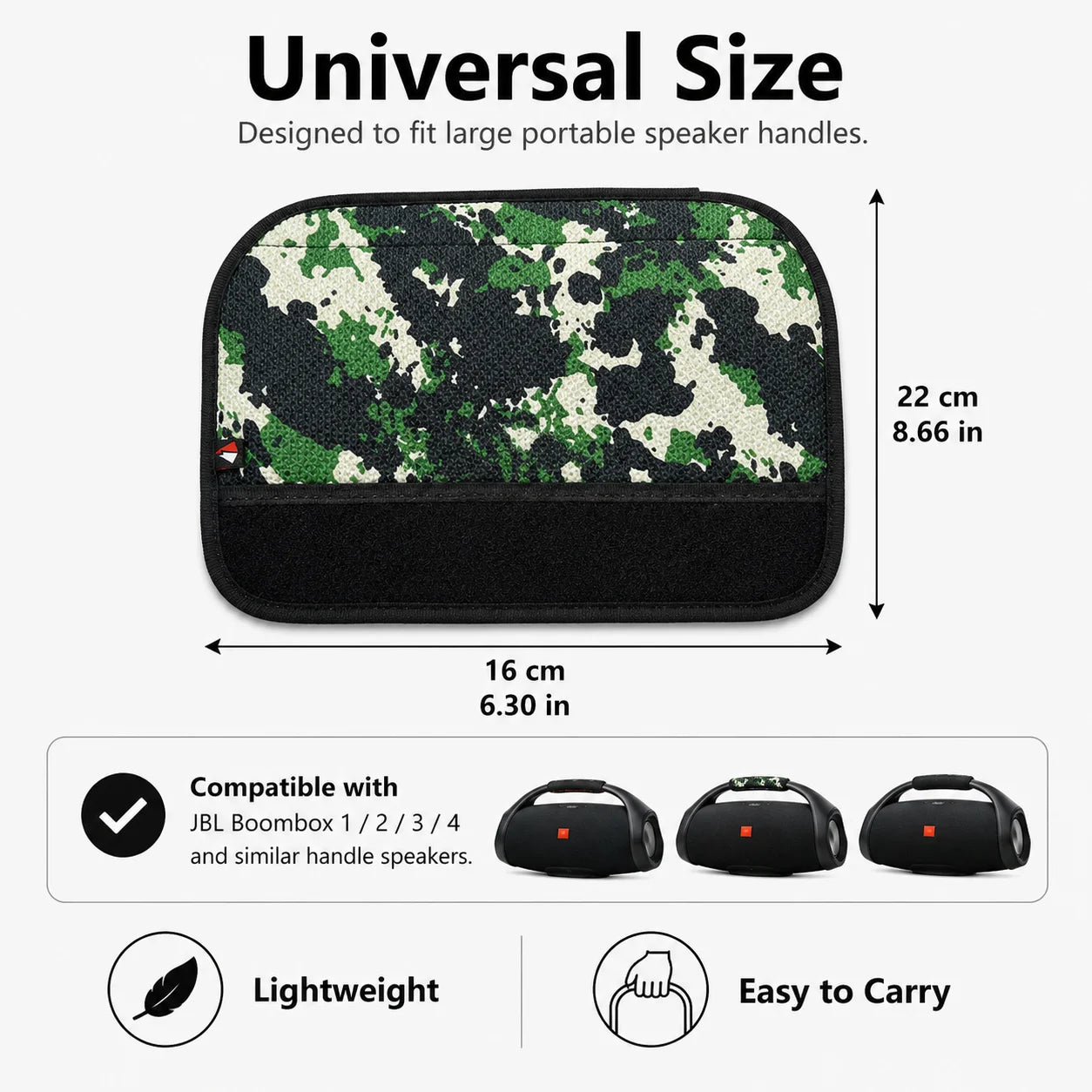 Thickened Speaker Handle Cover Wristband Pad Lightweight Anti Slip Strap for JBL Boombox 4/3/2/1