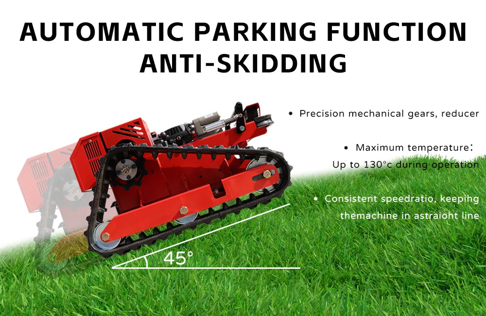 Ergonomic Lawn Mower Rremote Controlled Cordless 500MM With LED light Zero Turn Lawnmower Powerful Golf Course Customized