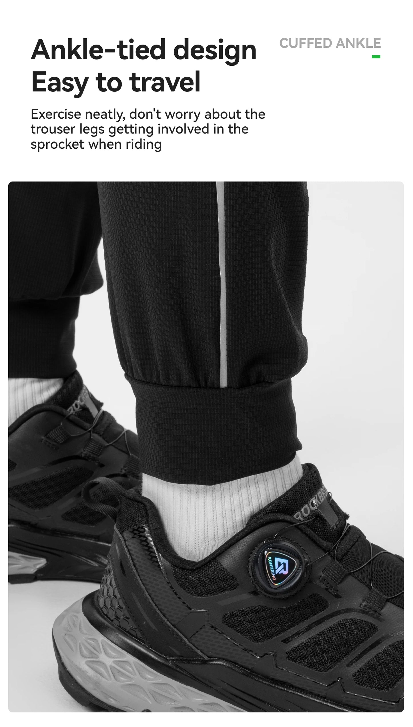 ROCKBROS Summer Sport Thin Pants Running Outdoor Long Trousers Breathable Fitness Casual Riding Bicycle Pants Daily Sweatpants