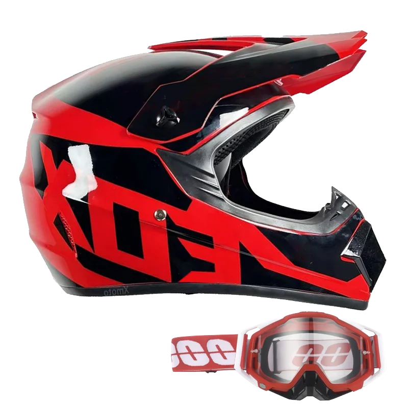 Kids Off-Road Champion Helmet DOT Certified Full Face MX & Dirt Bike Helmet w/ Goggles