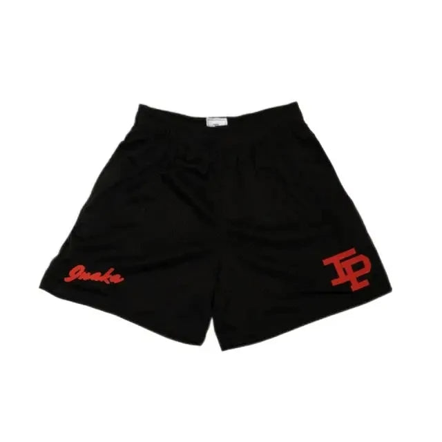 Summer Men's INAKA IP Animal Print Mesh Shorts Drawstring Elastic Waist Breathable Quick Dry Gym Workout Fitness Casual Pants