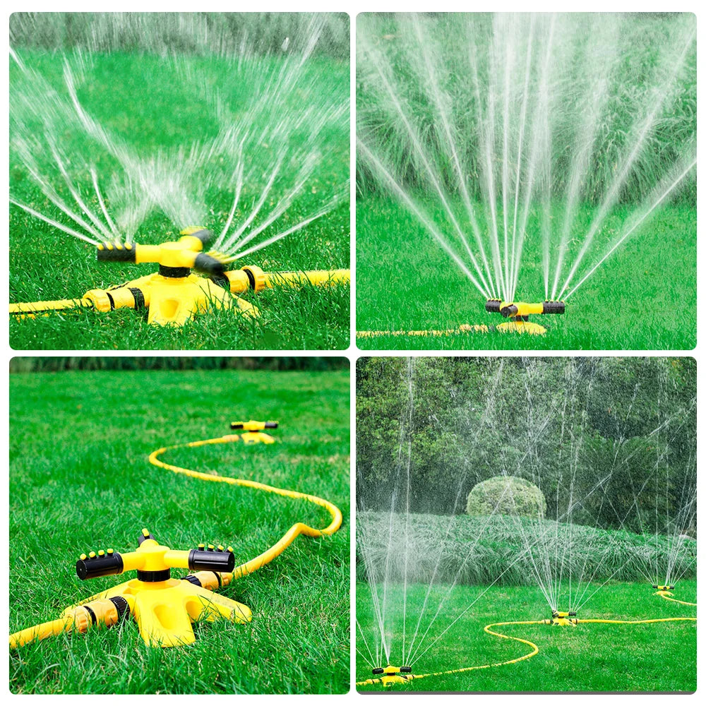 Automatic Rotating Water Sprinkler for Garden Lawn Irrigation 360 Degree Yard Coverage Sprayer Outdoor Plant Watering Tool