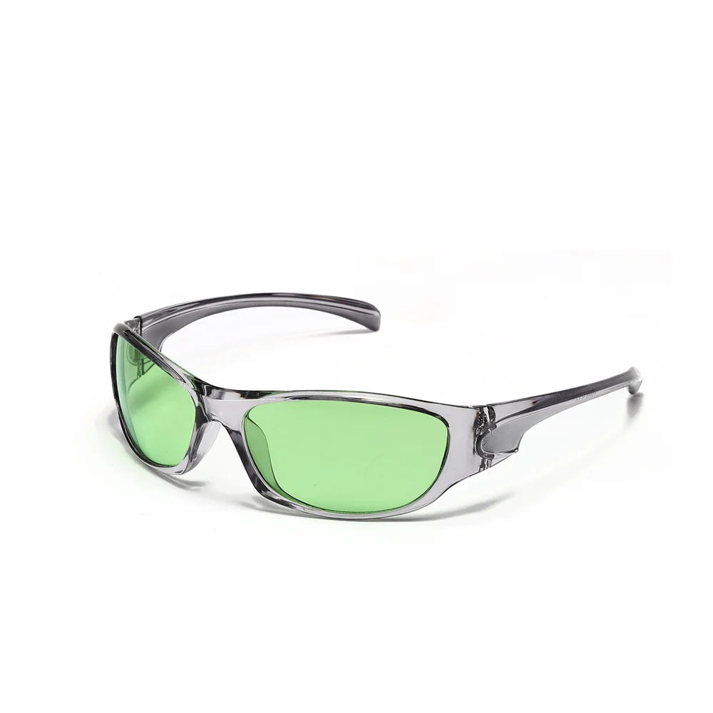Retro Y2K Silver Sunglasses – UV400 Polarized, Unisex
