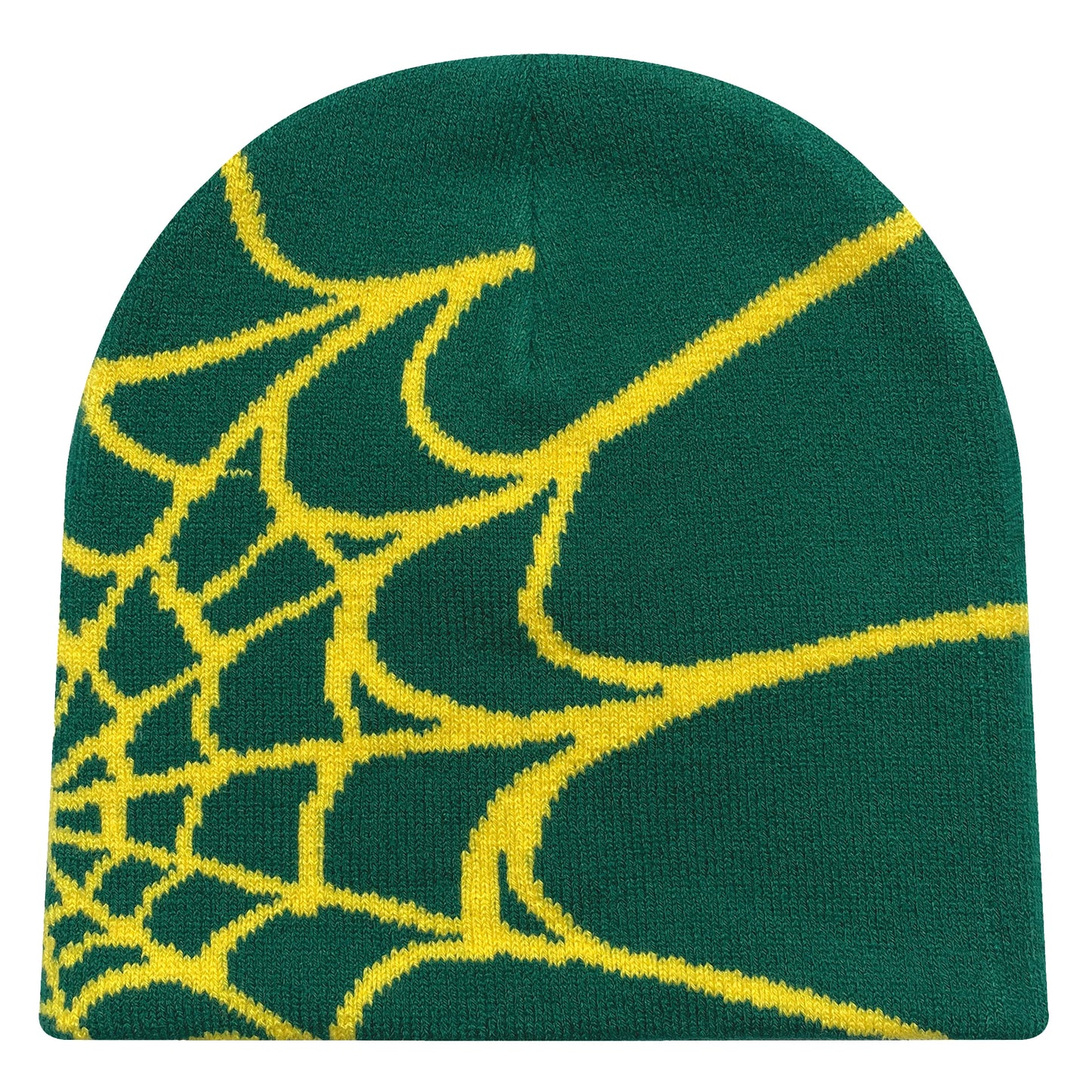 Y2K Spider Web Knit Beanie – Unisex Winter Hat