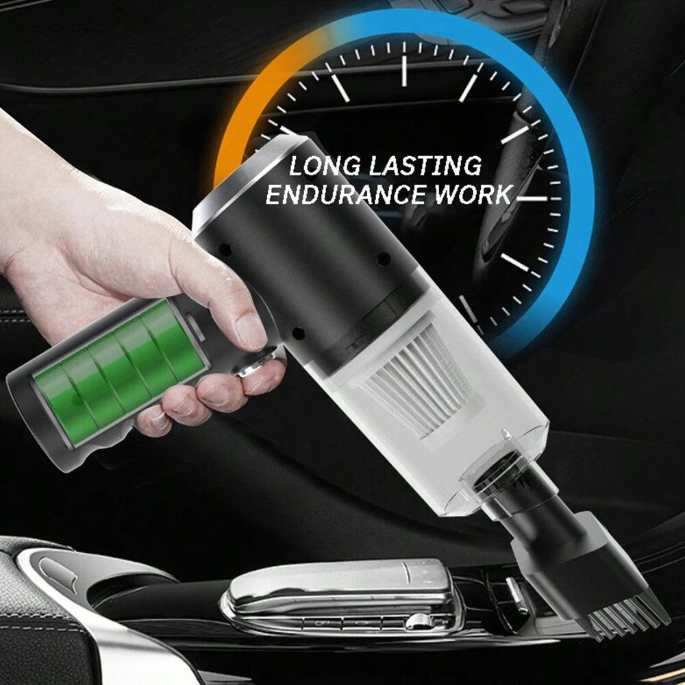 3-in-1 Portable Vacuum Cleaner – USB Rechargeable, Car & Home Use