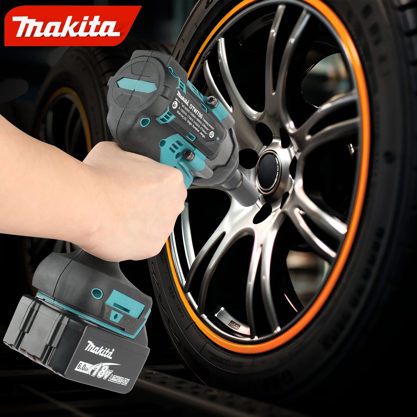 DTW700 18V Makita New Brushless Electric Wrench Cordless Drill Screwdriver Delivery Large Torque Power Tools Torque Wrench