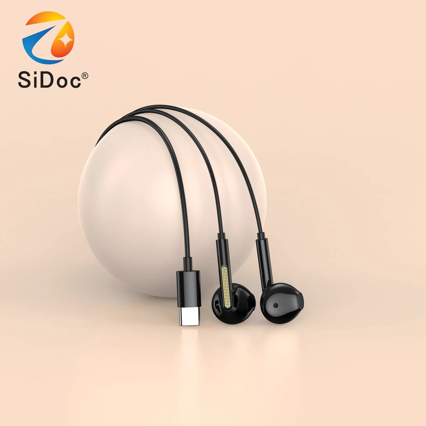 New high fidelity analytical voice with clear and adjustable volume wired headphones, suitable for direct use on mobile phones
