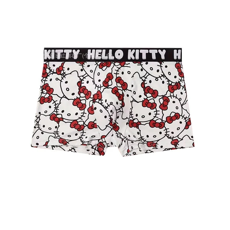 Cute Cartoon Print Sports Boxer Brief – Plus Size Breathable Unisex Underwear