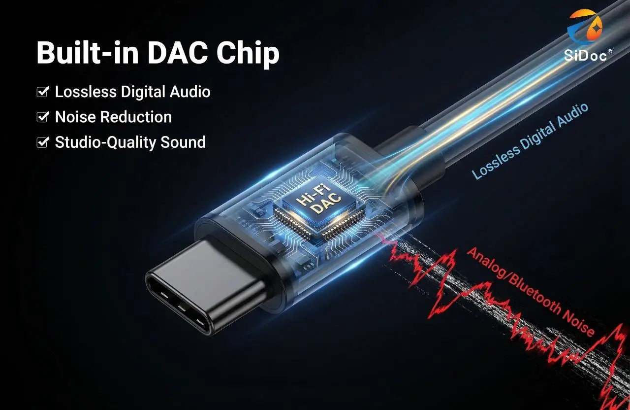 New high fidelity analytical voice with clear and adjustable volume wired headphones, suitable for direct use on mobile phones