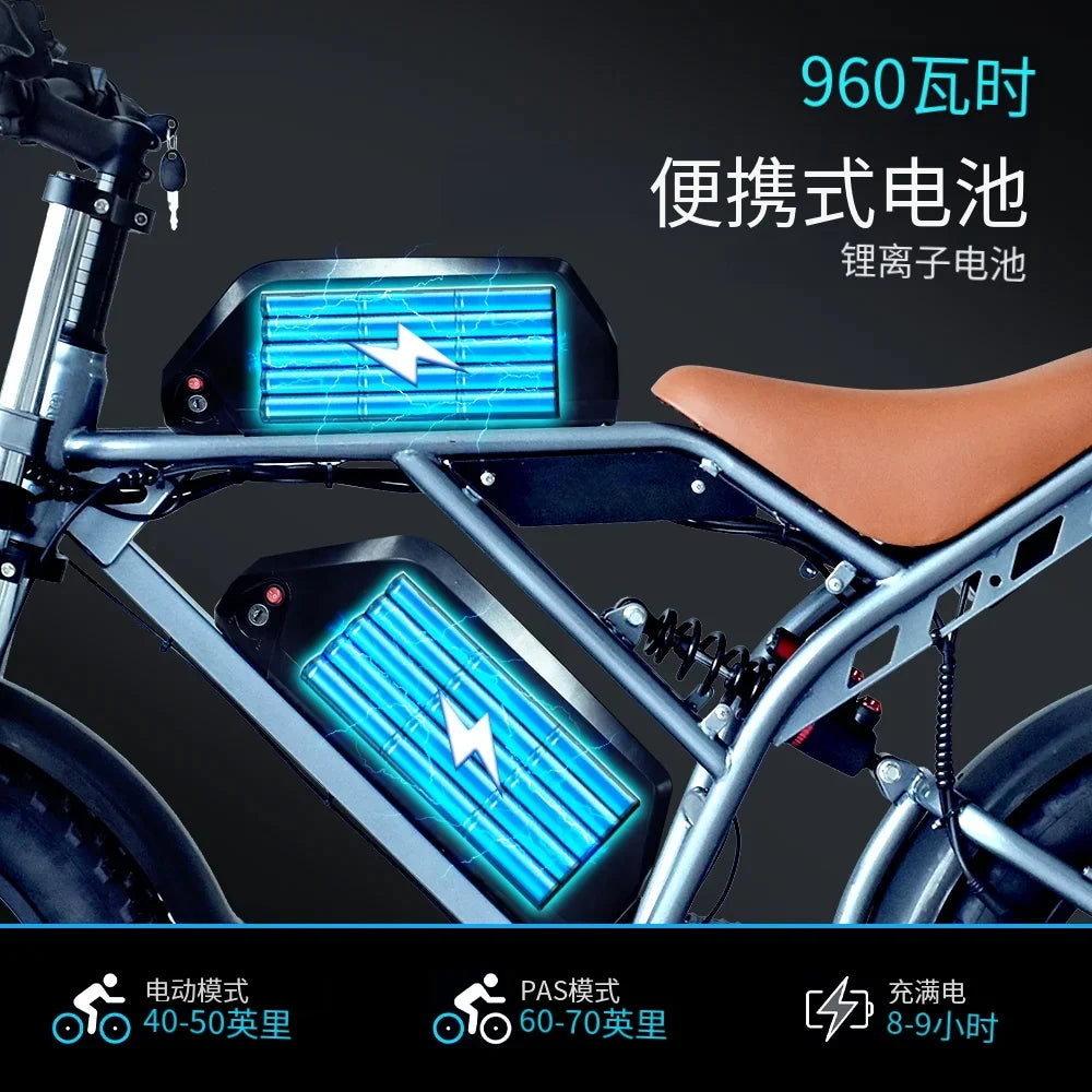 DEEPOWER S8Advance 3500W48V60Aelectric bicycle all-terrain mountain Ebike wide-tire adultssnow and deserts to ride electric Bike