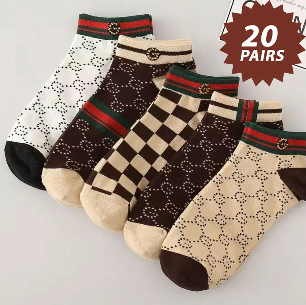 Men's Low-Cut Socks Multi-Pack | Breathable, Anti-Odor (5–20 Pairs)
