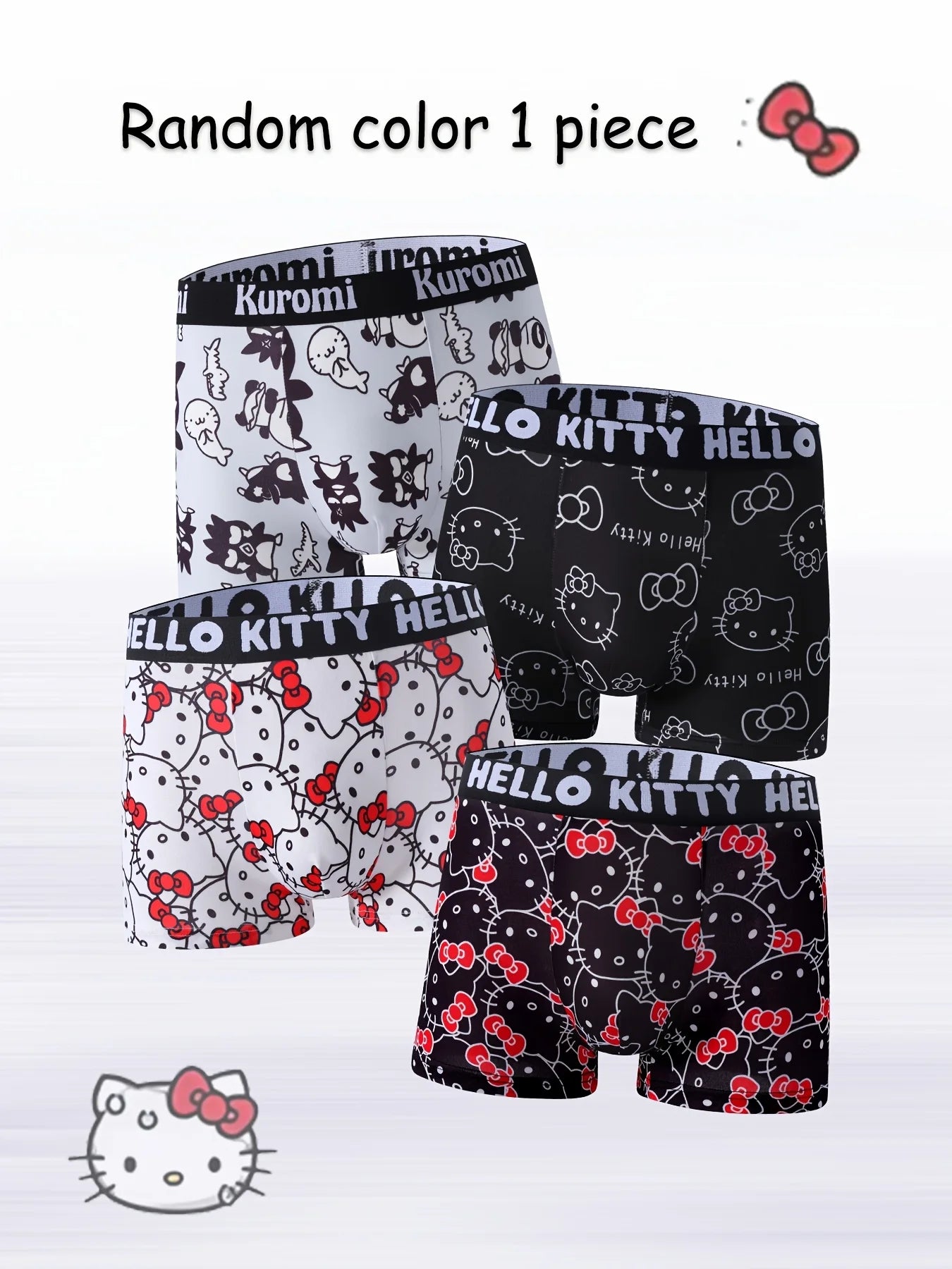 Men's Cute Cartoon Print Boxer Brief – Skin-Friendly Cosplay Underwear