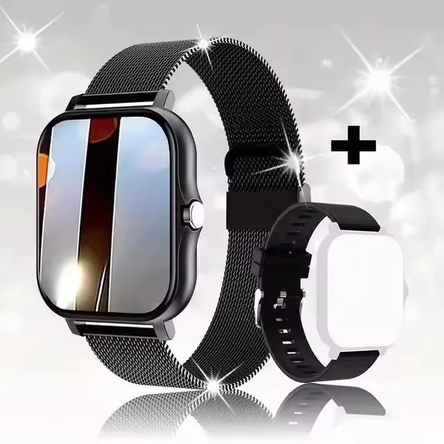 Full Touch Screen Fitness Smart Watch | Bluetooth Call, Heart Rate & Sleep Tracker
