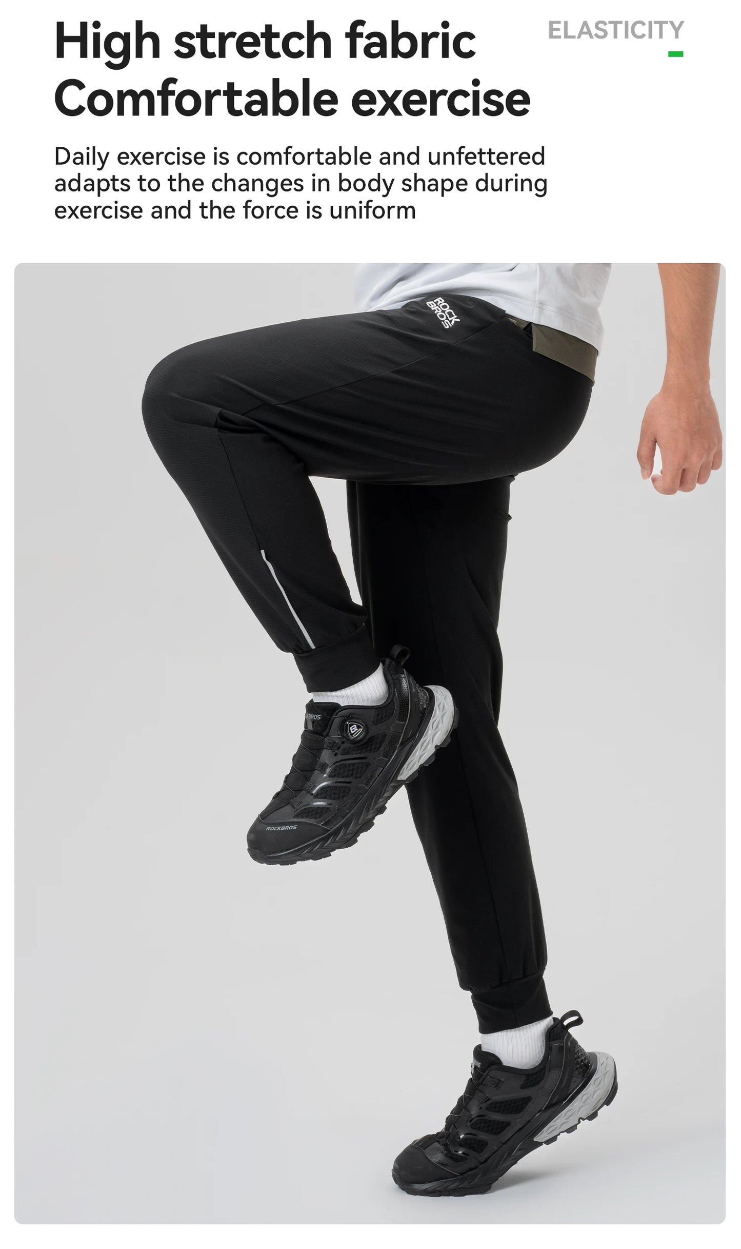 ROCKBROS Summer Sport Thin Pants Running Outdoor Long Trousers Breathable Fitness Casual Riding Bicycle Pants Daily Sweatpants