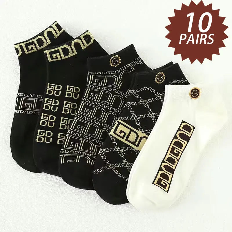Men's Low-Cut Socks Multi-Pack | Breathable, Anti-Odor (5–20 Pairs)