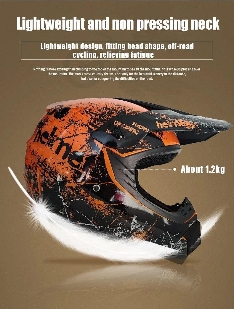 Kids Off-Road Champion Helmet DOT Certified Full Face MX & Dirt Bike Helmet w/ Goggles