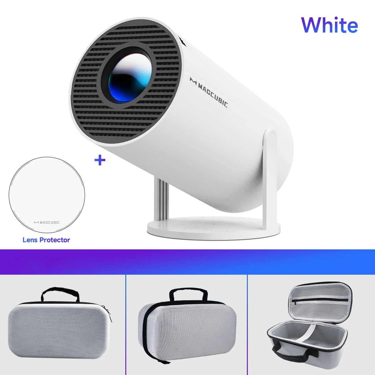 Magcubic HY300 Pro Mini Projector – 4K Android 11, WiFi 6, 290 ANSI Lumens
