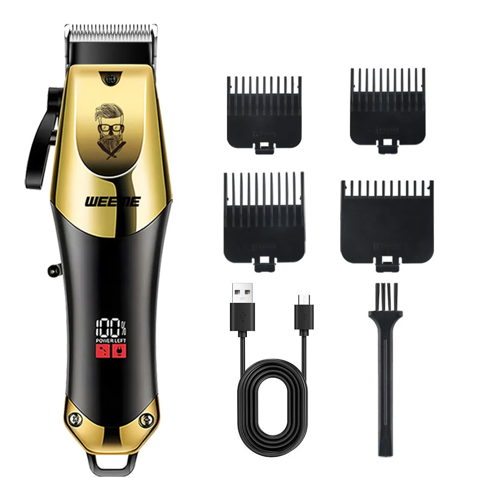 Vintage T9 Machine Electric Professional Hair Clippers Beard Clipper Rechargeable Men's Shaver Hair Trimmer Kit Boyfriend Gift