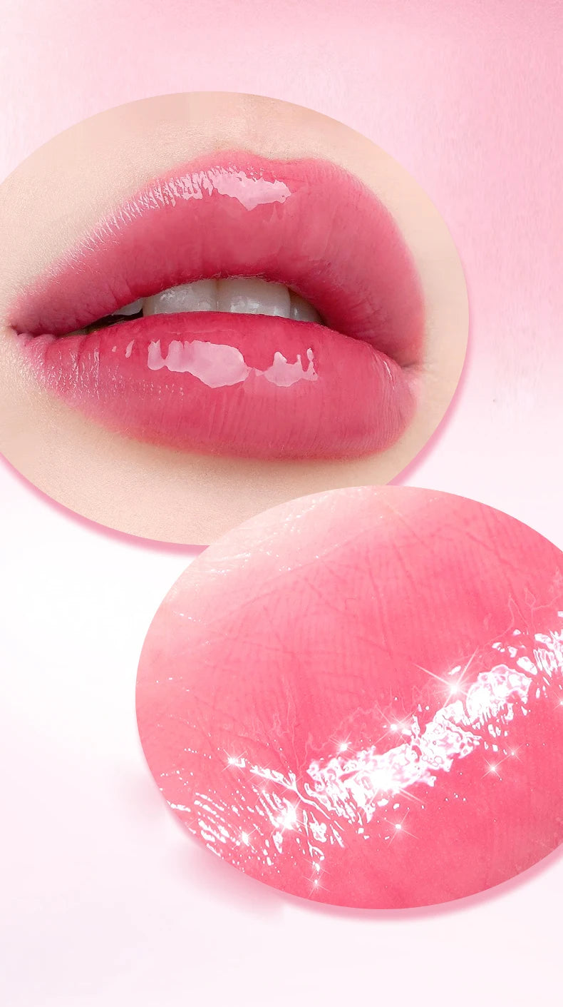 6-pack moisturizing and brightening lip oil set, berry color, waterproof and sweat proof, ideal Christmas gift for girls