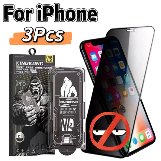 Privacy Tempered Glass Screen Protector for iPhone 17, 16, 15, 14 Series, Full Coverage, Bubble-Free, Dust-Free, Screen Protecti