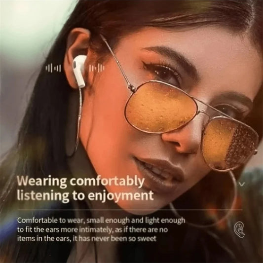 New TWS Wireless Bluetooth Headphones Intelligent Noise Reduction Subwoofer HIFI Sound Bass Headset For Mic
